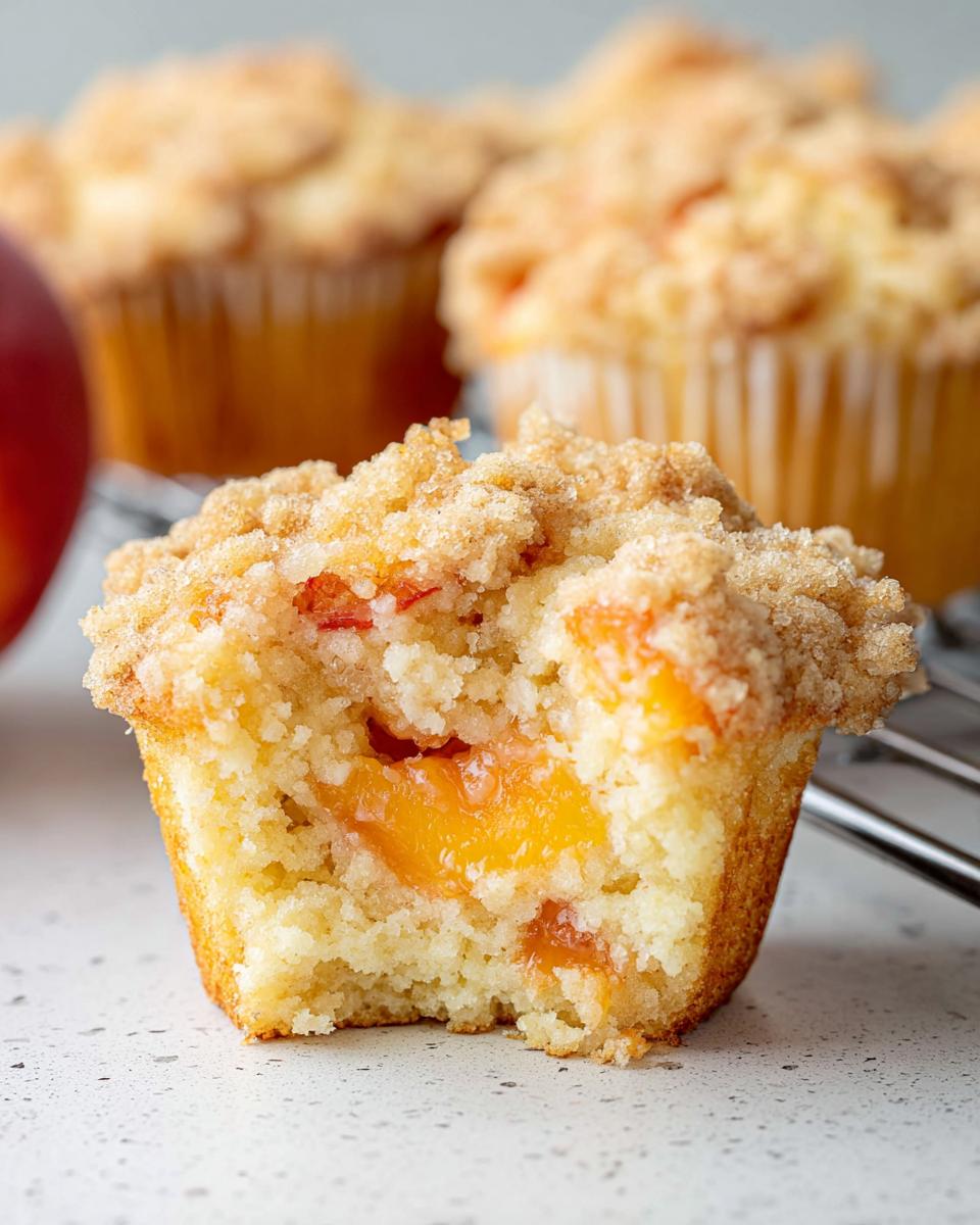Peach Cobbler Muffins - detail 4