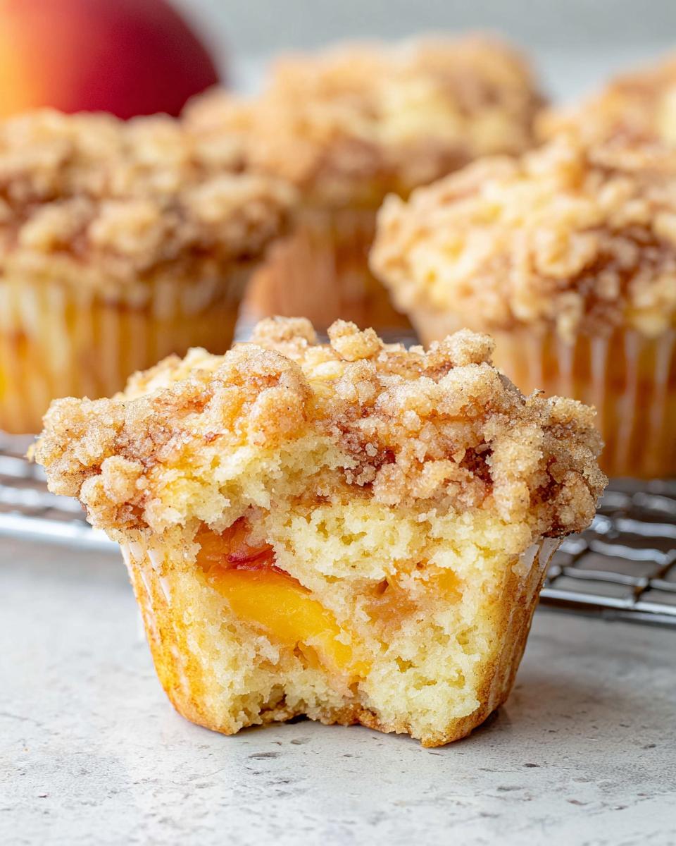 Peach Cobbler Muffins - detail 5