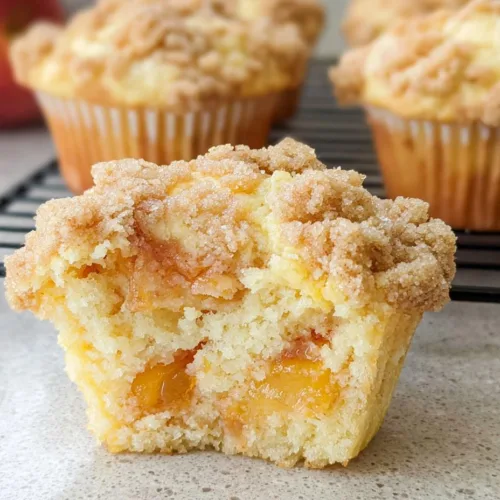 Peach Cobbler Muffins
