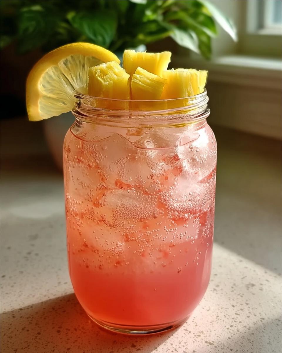 Pineapple Pink Lemonade Soda - detail 1