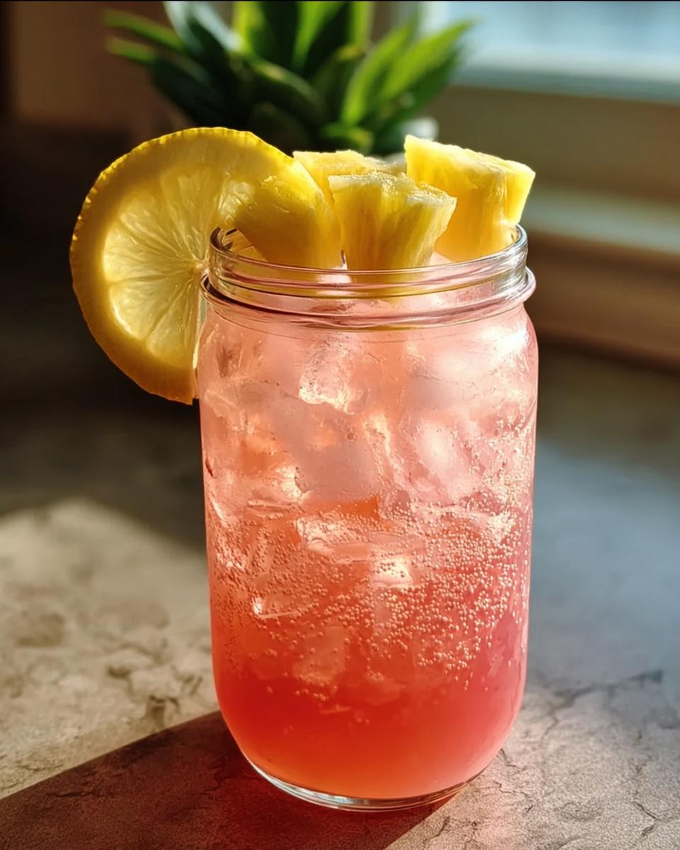 Pineapple Pink Lemonade Soda - detail 2