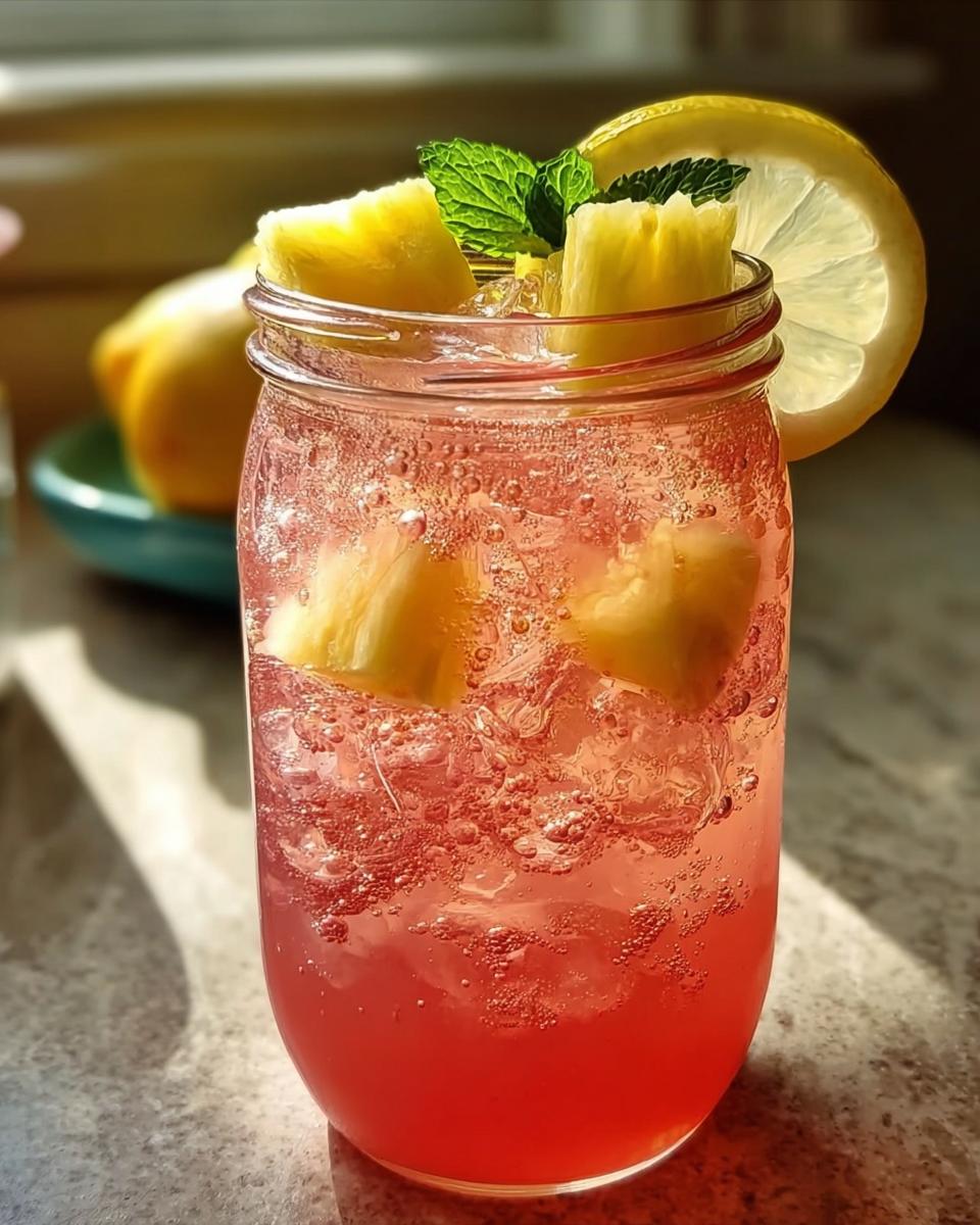 Pineapple Pink Lemonade Soda - detail 4