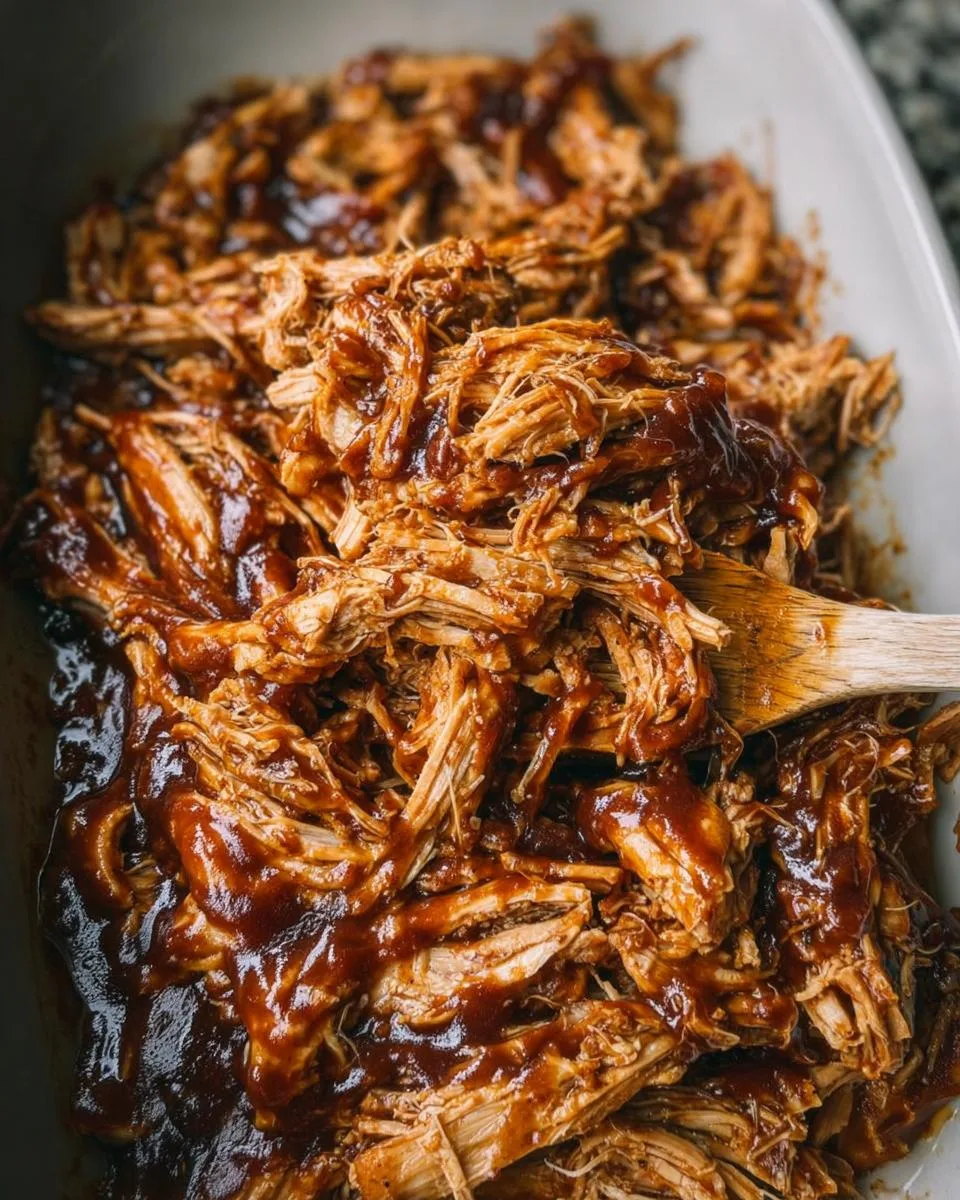 Slow Cooker BBQ Pulled Chicken - detail 1
