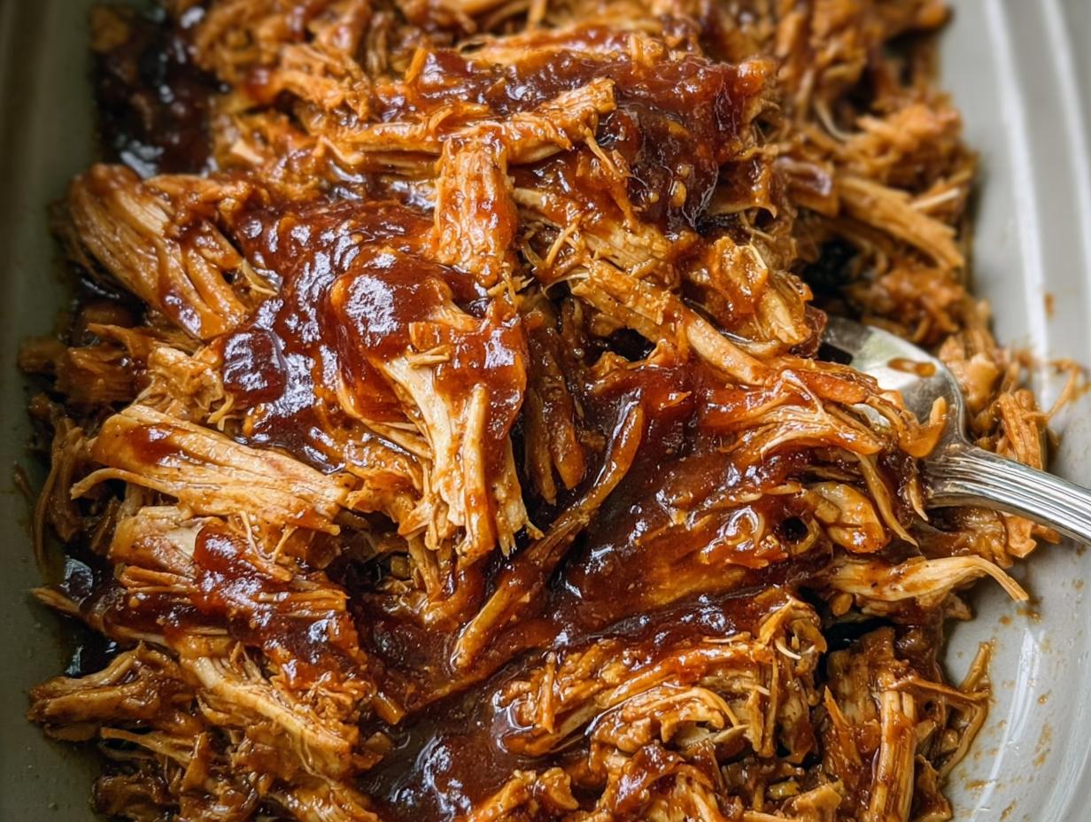 Slow Cooker BBQ Pulled Chicken