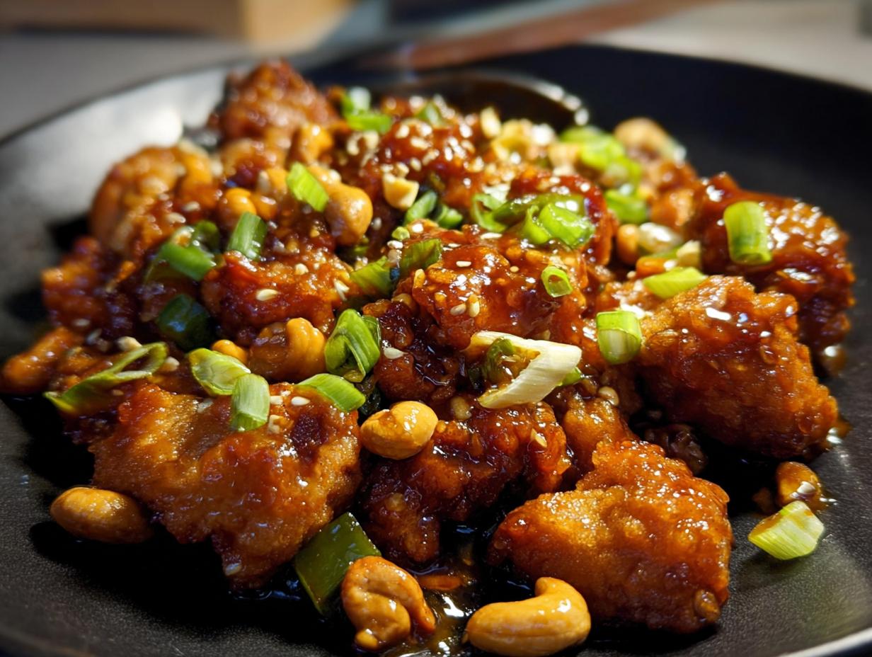Sticky Cashew Chicken