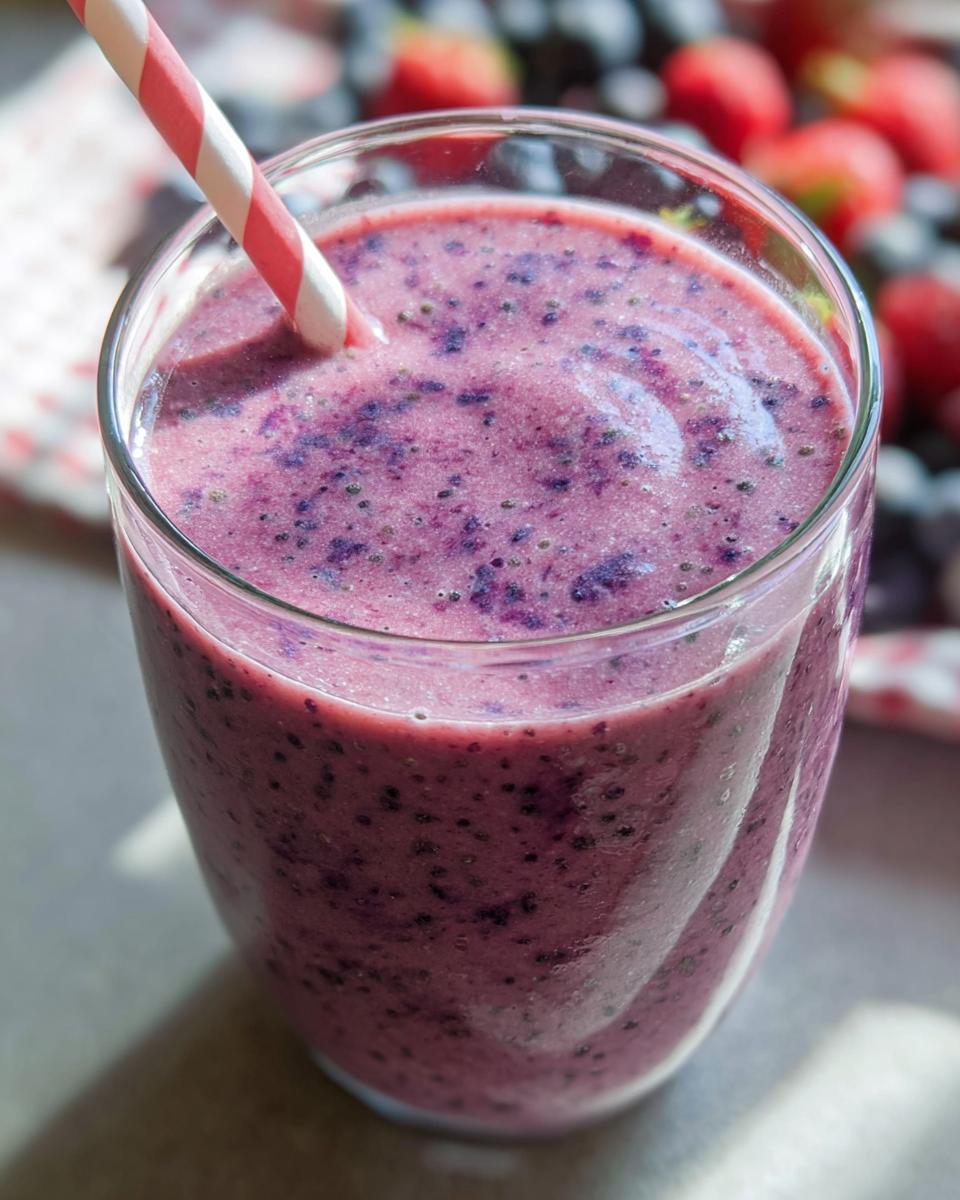 Strawberry Blueberry Smoothie - detail 1