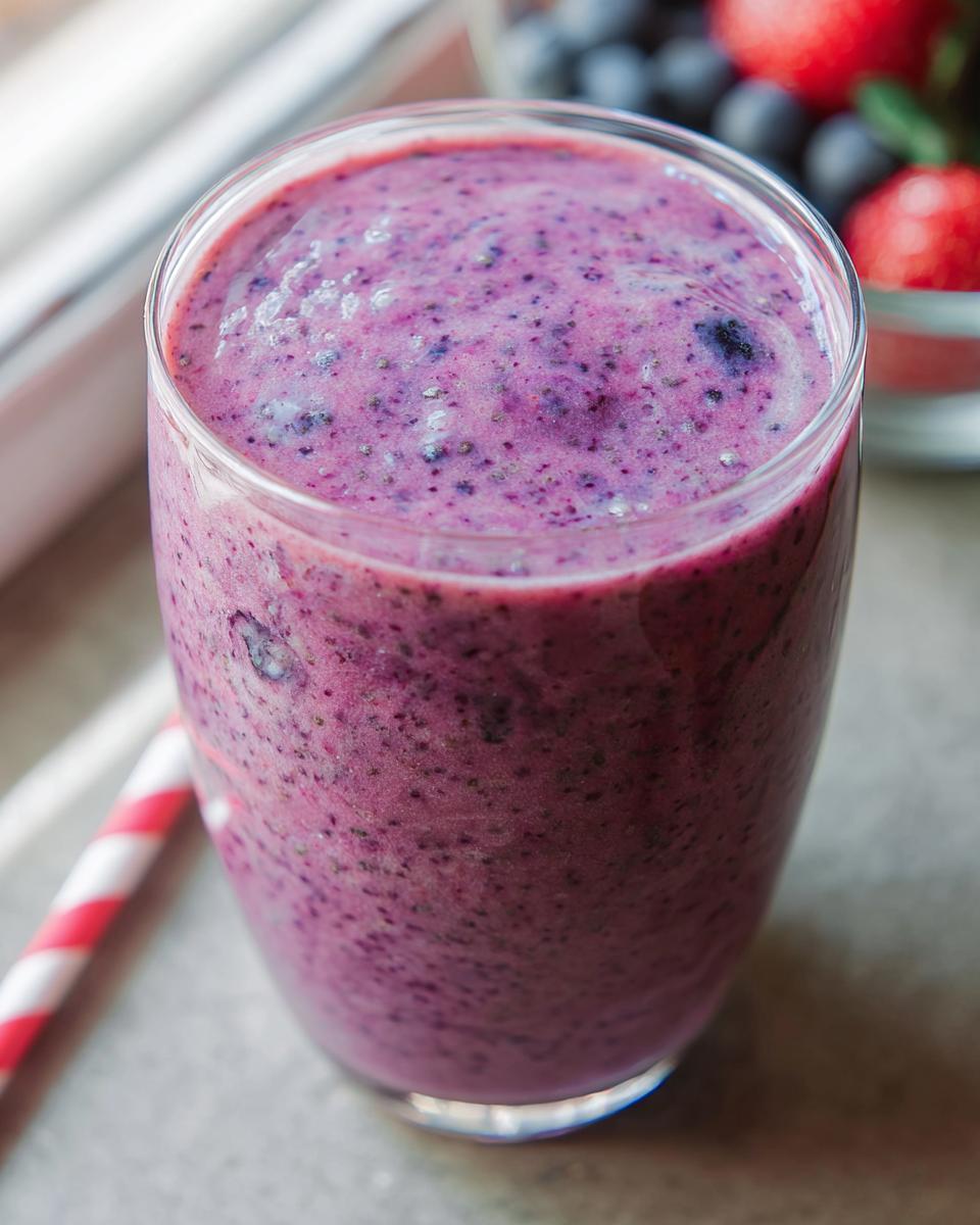Strawberry Blueberry Smoothie - detail 2