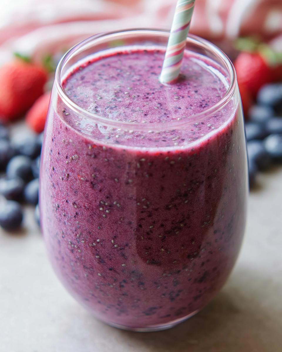 Strawberry Blueberry Smoothie - detail 3
