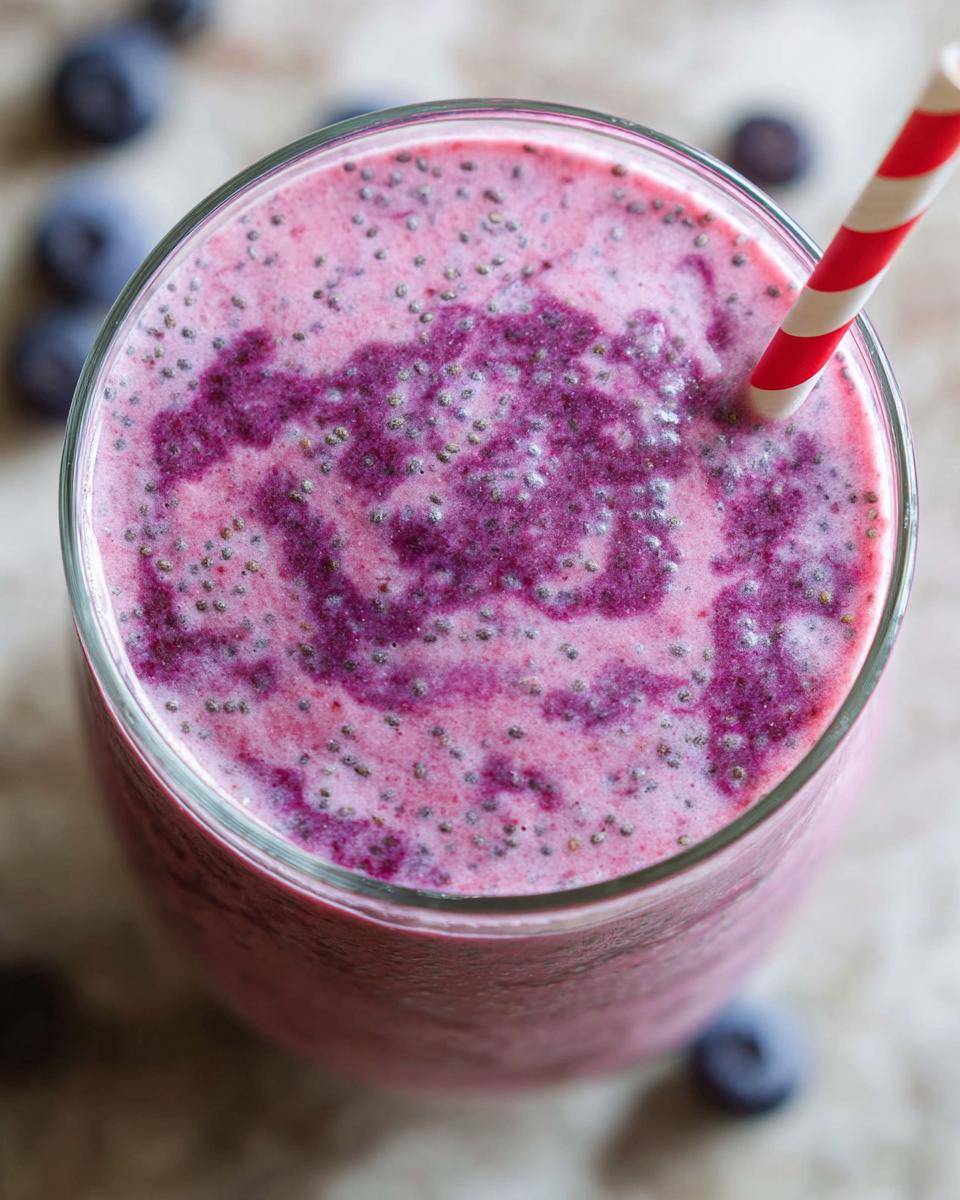 Strawberry Blueberry Smoothie - detail 4