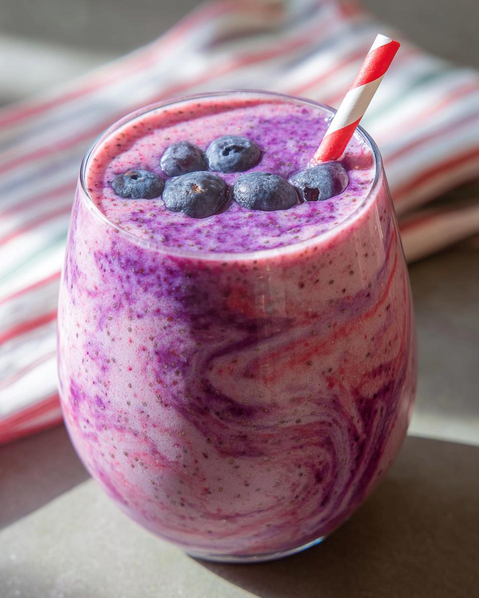 Strawberry Blueberry Smoothie - detail 5