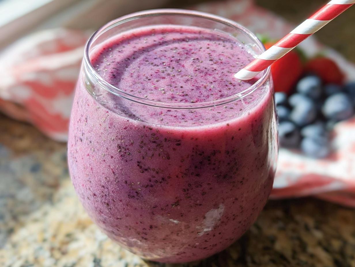 Strawberry Blueberry Smoothie