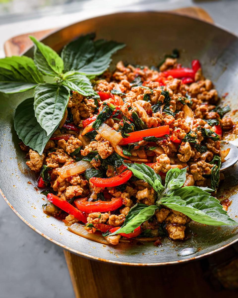 Thai Basil Chicken - detail 3